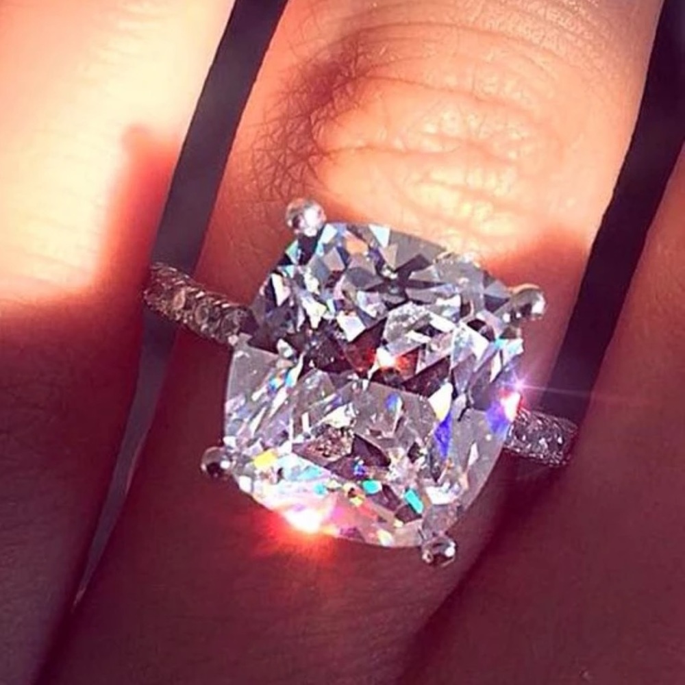 New 925 Sterling Silver Engagement Ring - Picture 3 of 5